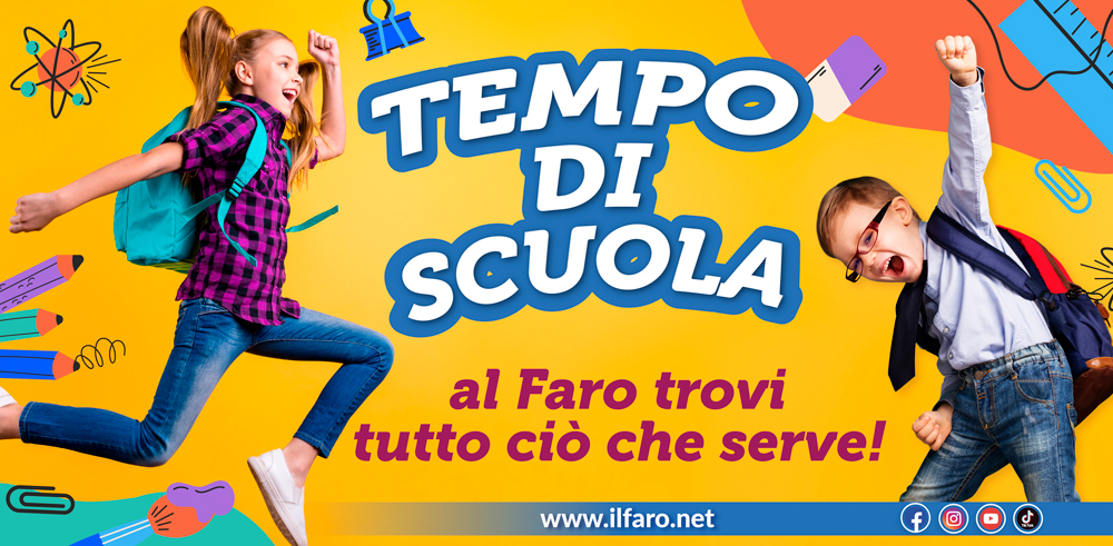 Tempo di scuola? al Faro trovi tutto ciò che ti serve!