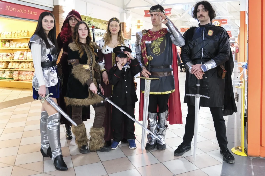foto di gruppo di carnevale
