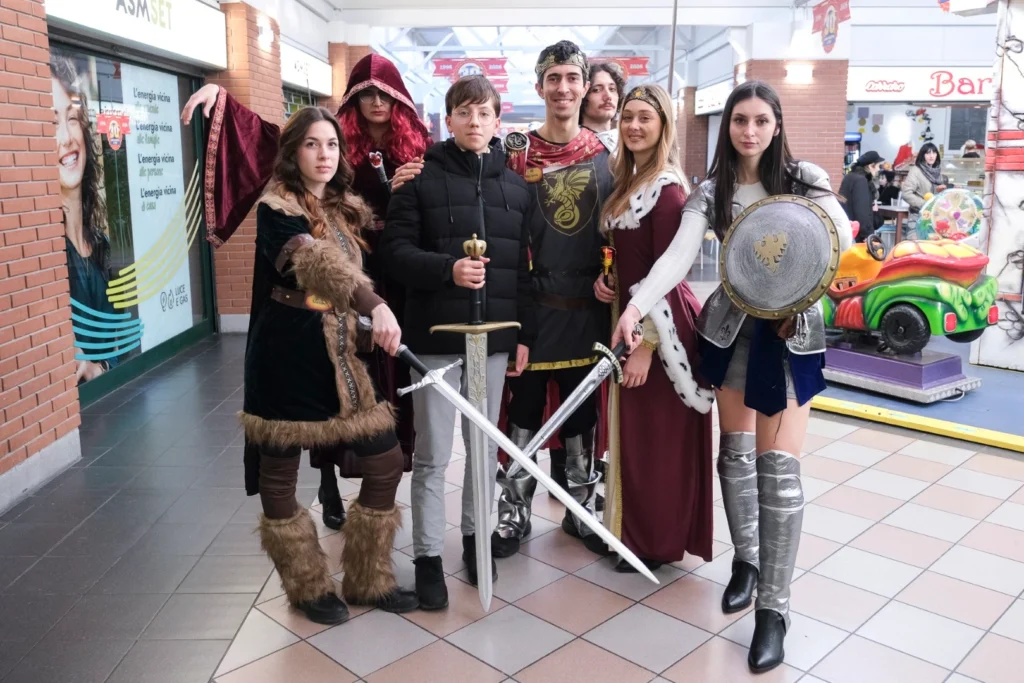 foto di gruppo di carnevale