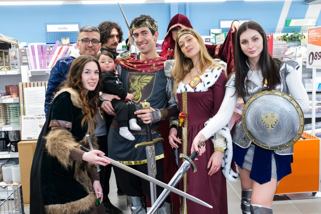 foto di gruppo di carnevale