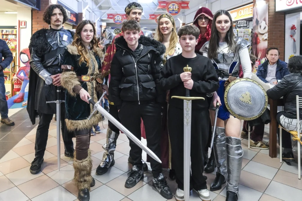 foto di gruppo di carnevale