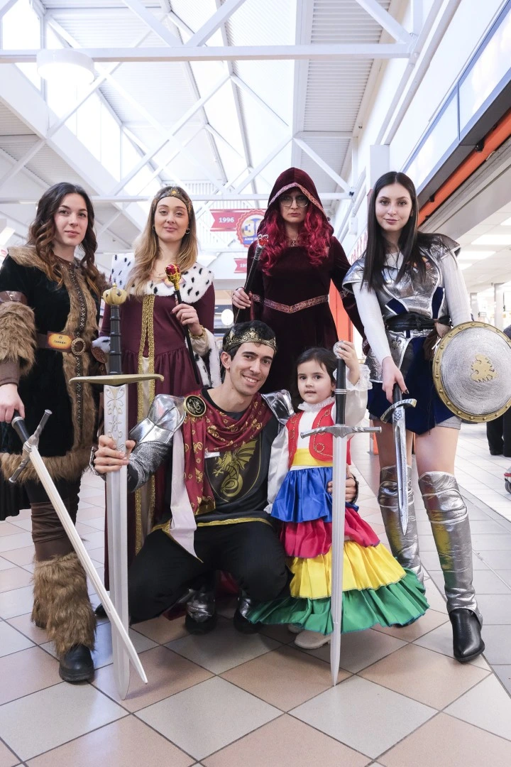 foto di gruppo di carnevale