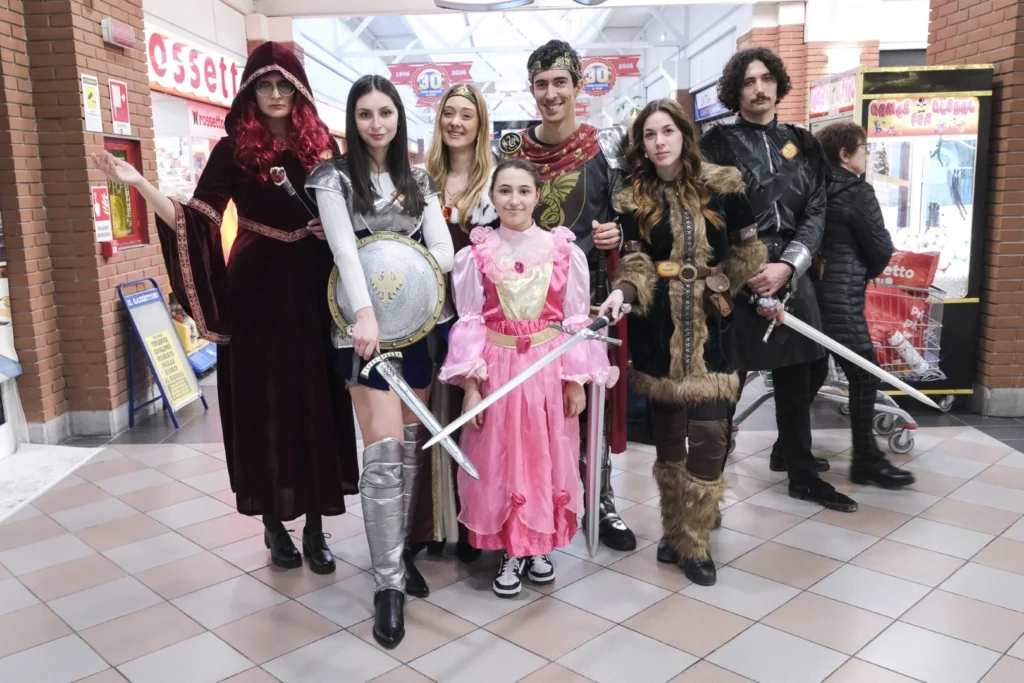 foto di gruppo di carnevale