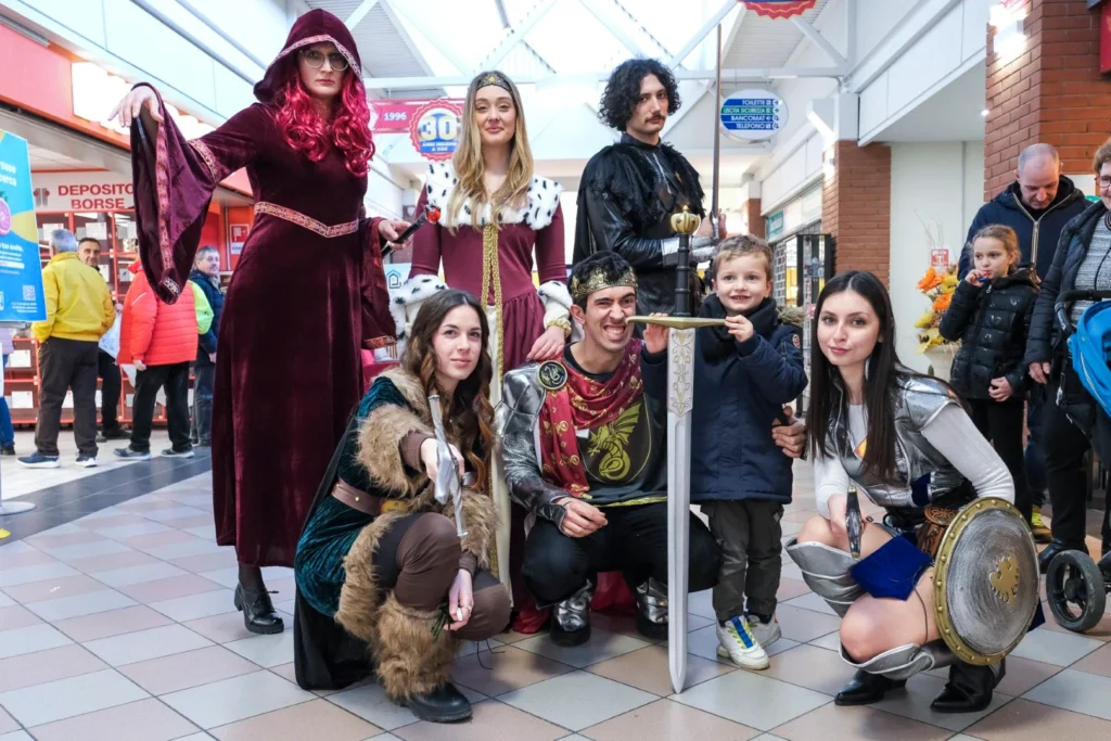 foto di gruppo di carnevale